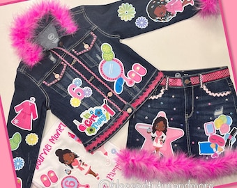 Spa Birthday Outfit - Spa Birthday Denim Set