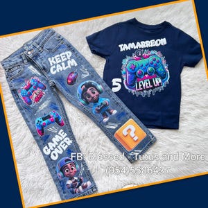 Videogames outfit for Boys - Ropa de videojuegos para Niños - Videogames Tshirts for Boys - Videogames birthday outfit