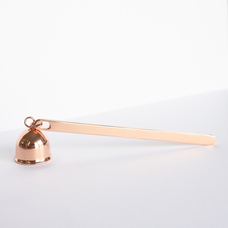 Candle Snuffer Rose Gold, Candle Accessory Extinguisher, High Quality Heavy Stainless Steel Candle Flame Snuffer to Put Out Candles image 1