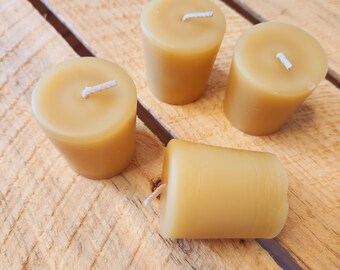 Beeswax candle votive refills