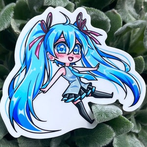 Hatsune Miku Vinyl Sticker | Miku Vocaloid Sticker | Hatsune Miku Laptop Sticker