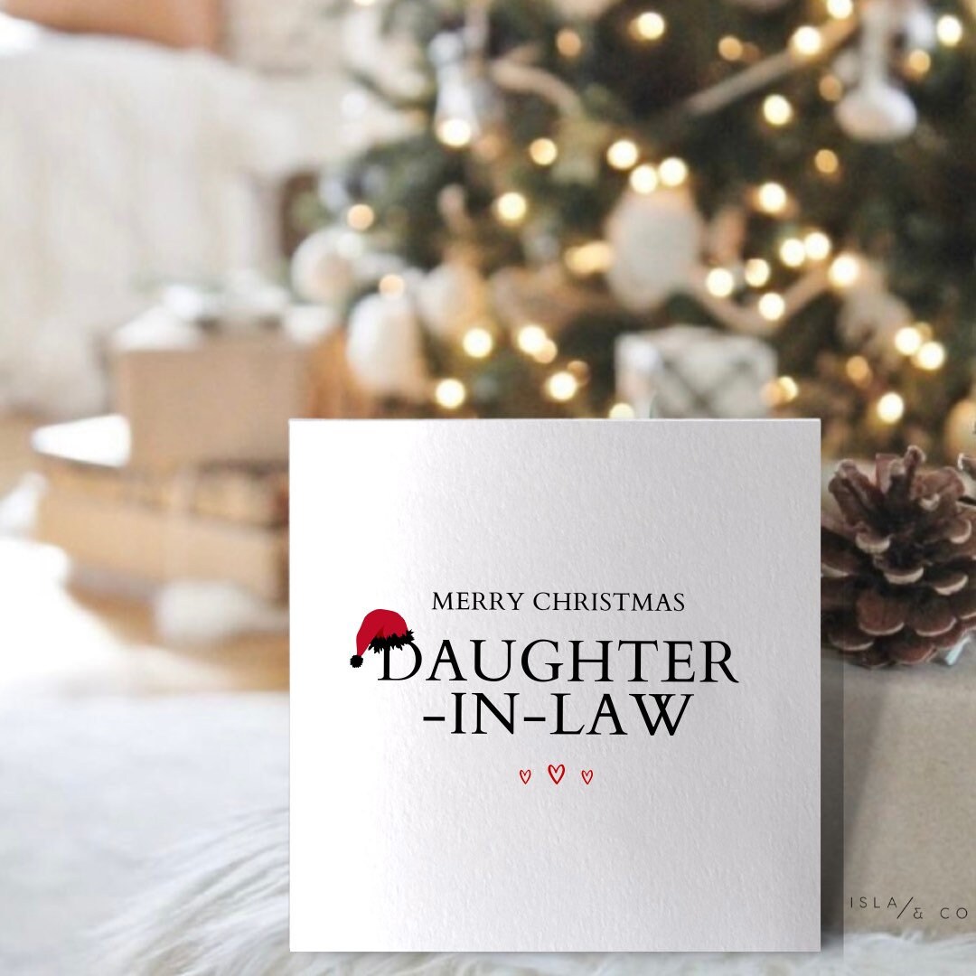 Merry Christmas Daughterinlaw Christmas Cards for Daughterinlaw