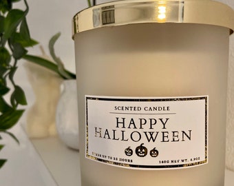 Happy Halloween Candle | Halloween Gifts | Happy Halloween Gifts | Happy Halloween | Halloween Ornaments | Spooky Gifts