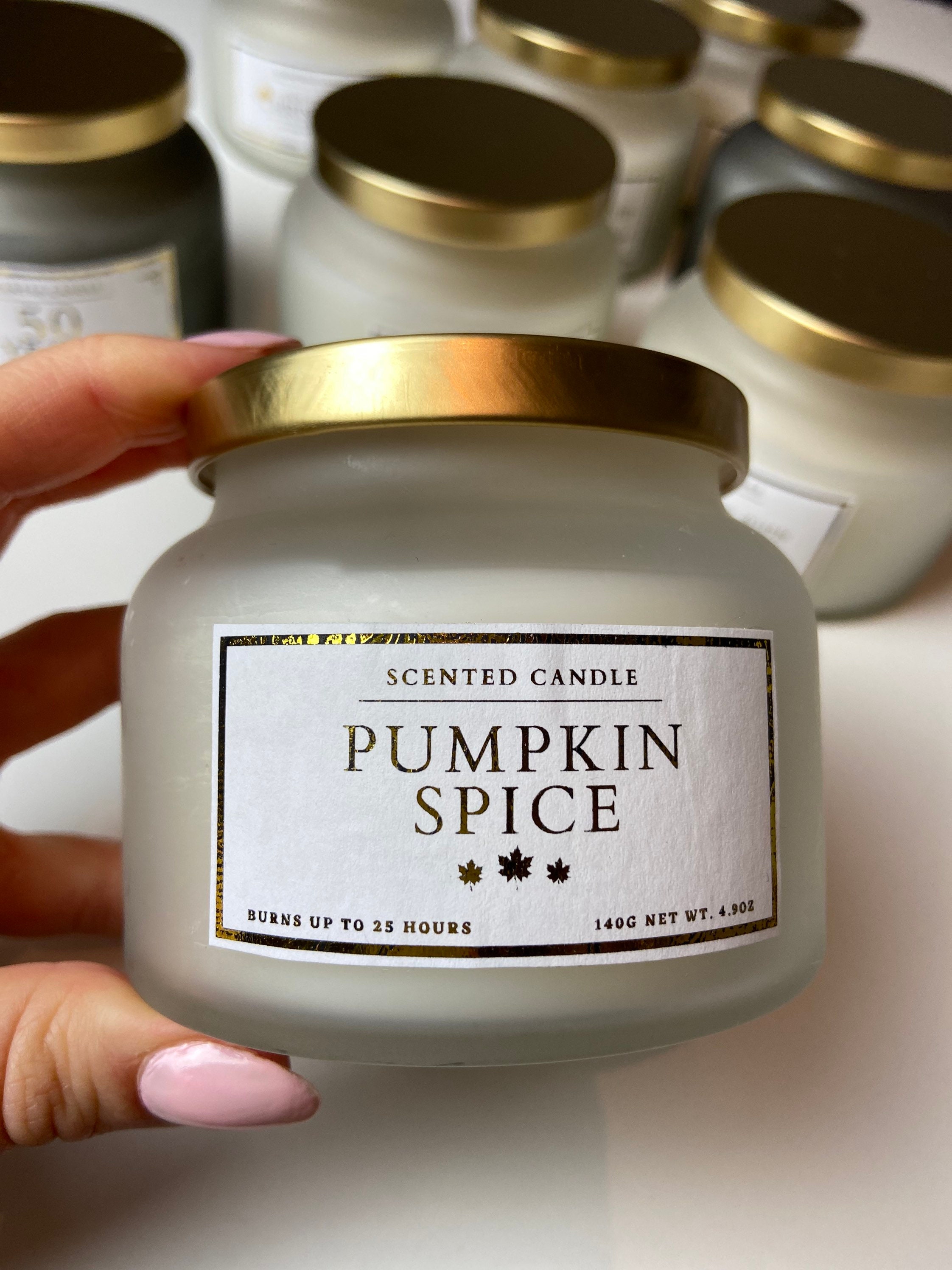Pumpkin Spice Candle/ Christmas Candle Gift/ Christmas Etsy UK