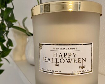 Happy Halloween Candle | Halloween Gifts | Happy Halloween Gifts | Happy Halloween | Halloween Ornaments | October Candles | Spooky Gifts