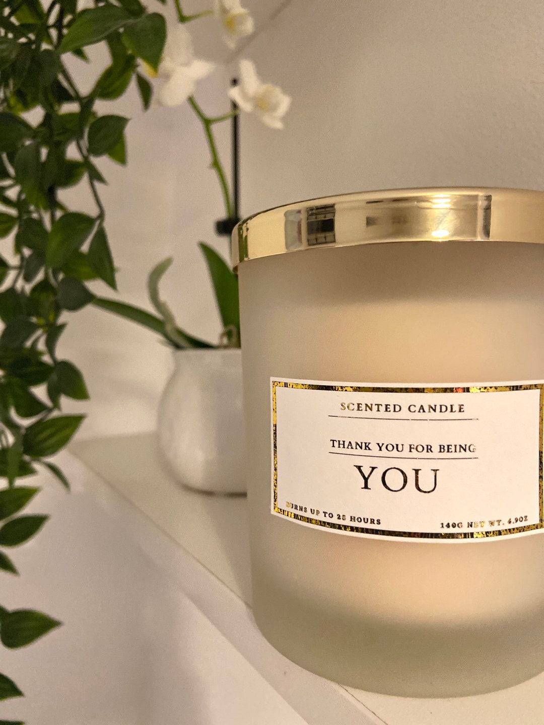 Thank You for Being You Candle / Thank You Candles / Thank You Etsy UK