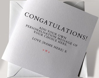 Personalised Congratulations Card | You Got Promoted | New Job Card | Smashed It | Congratulations Card | Graduation Card | Well Done Card