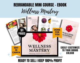 Done For You Brandable Coaching Program, Workbook, Ebook PLR Content for Health and Fitness Coach, Body Mindset, Weight Management, Wellness