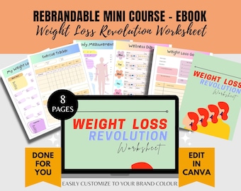 Done For You Ebook, Weight Loss Revolution Worksheet, Coaching Program, Workbook, Fitness Coach, Body Coach, Wellness Coach, Health Coaches
