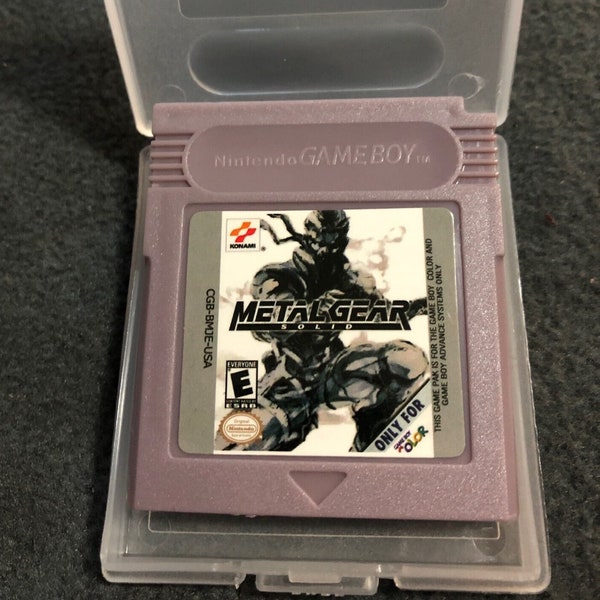 Metal Gear Solid Game Cartridge Nintendo Gameboy Color English 16 Bit