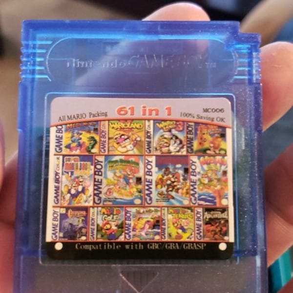 61 In 1 Nintendo Game Cartridge Gameboy Color English Language 16 Bit