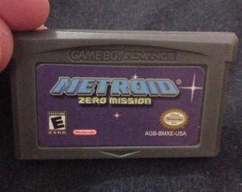 Metroid Zero Mission Nintendo Video Game Cartridge Gameboy GBA 32 Bit