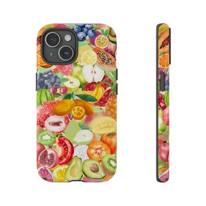 Summer Legacy Loving Phone Case, Fruit Collage Phone Case, Vintage Phone Case, Funny Phone Case for iPhone, Samsung and Google Pixel