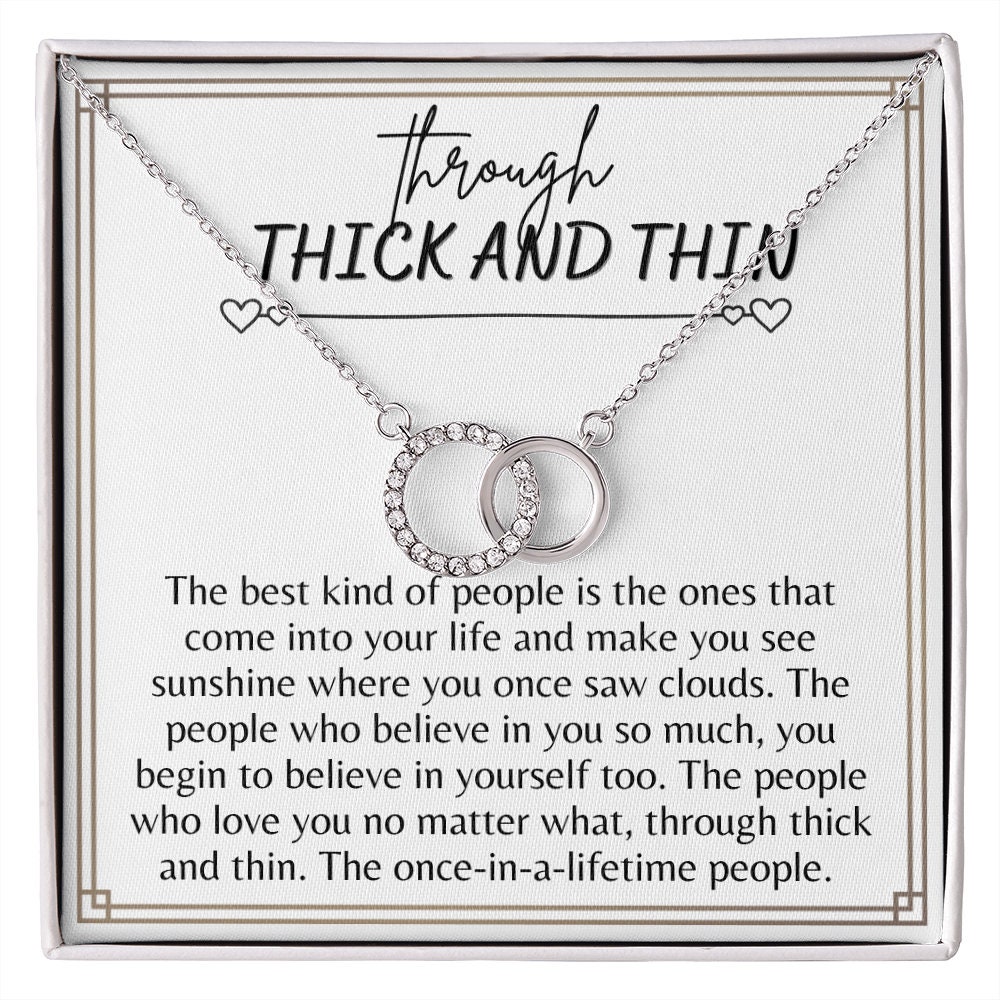Thick and Thin Necklace Friendship 