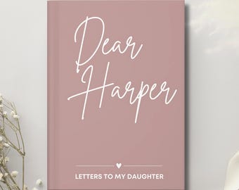 Letters To My Daughter Personalized Journal, Baby Memory Book Keepsake Journal, Shower Gift Keepsake, As I Watch You Grow, Child Memory Book