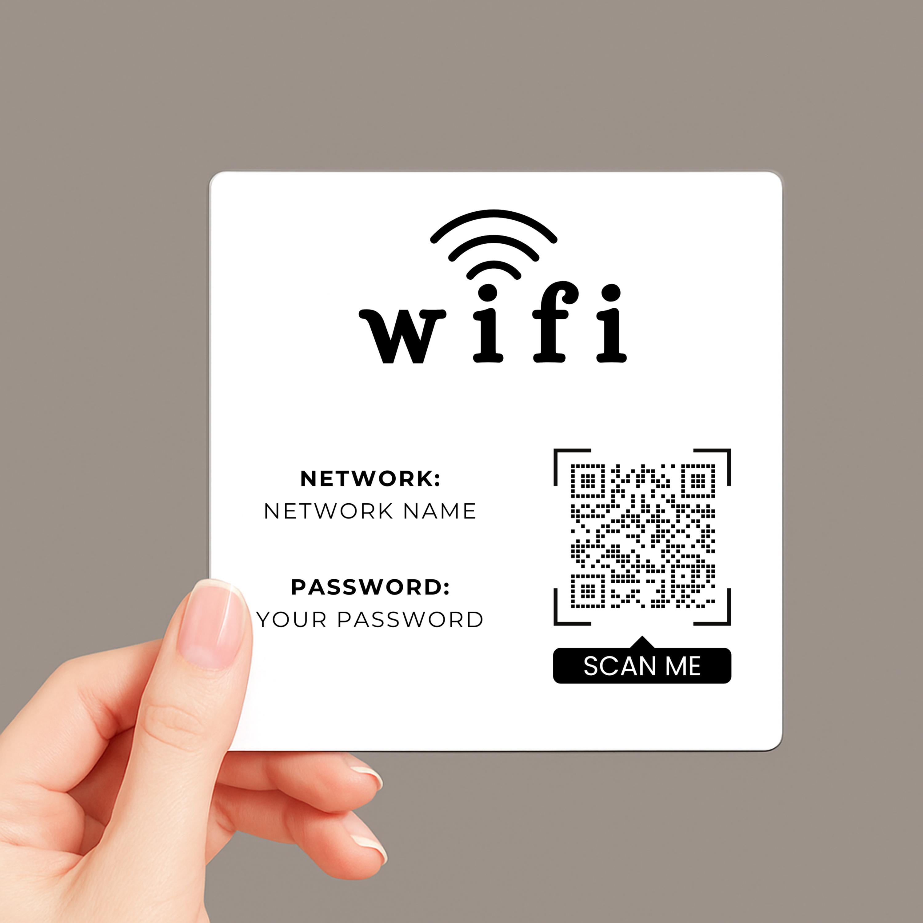 Modem Password Sticker Custom Wifi Password Magnet, Personalized Wifi Network Sign for Airbnb ...