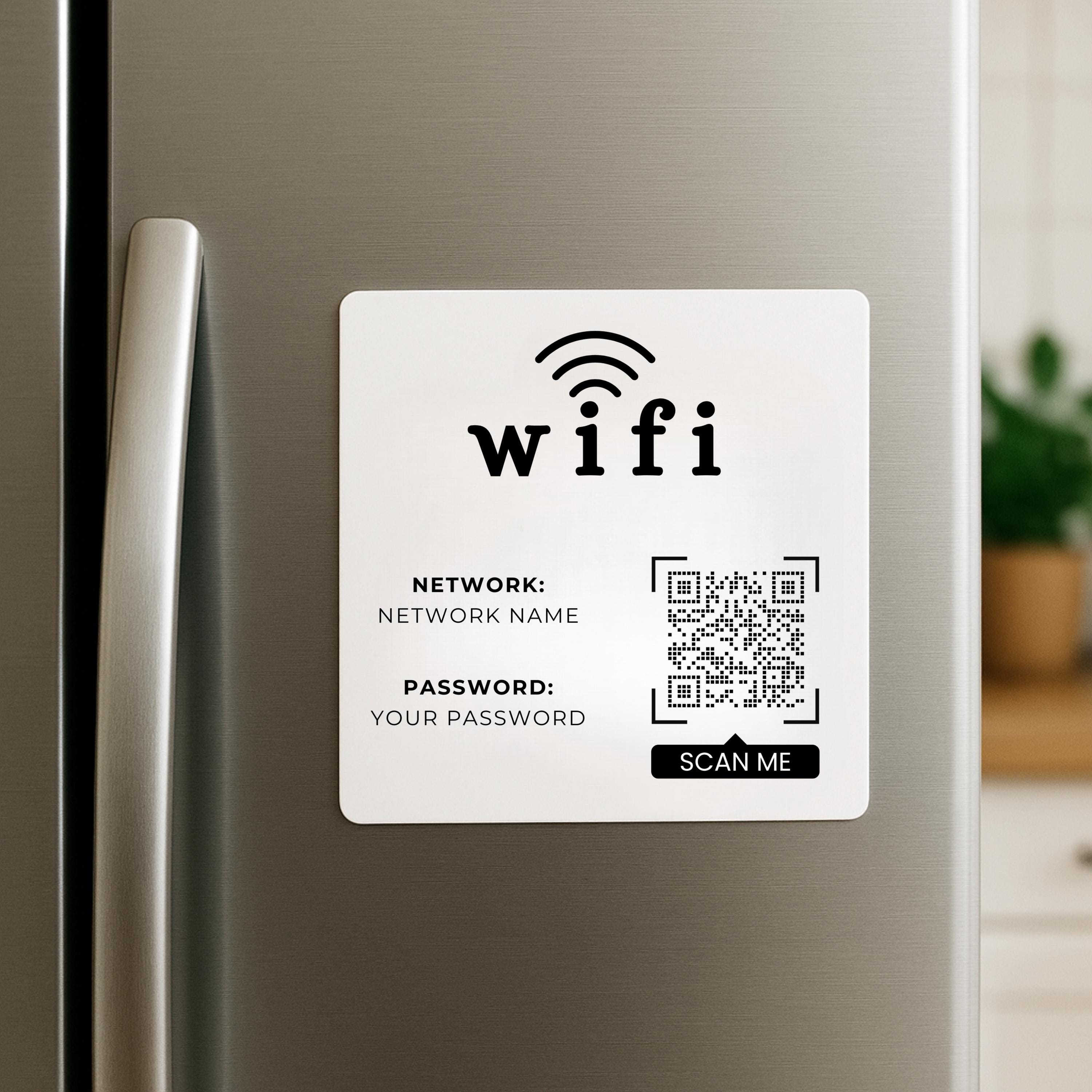 Modem Password Sticker Custom Wifi Password Magnet, Personalized Wifi Network Sign for Airbnb ...