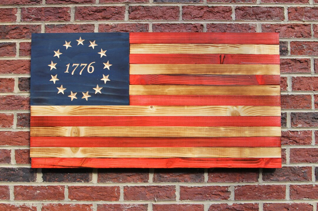 Handmade Rustic Betsy Ross 1776 Flag - Etsy