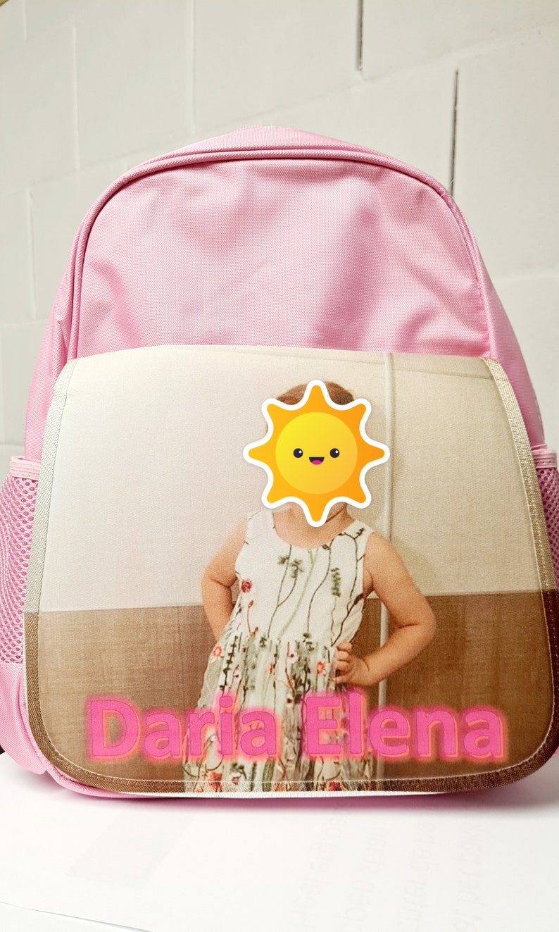 Personalized Pink Backpack - Etsy