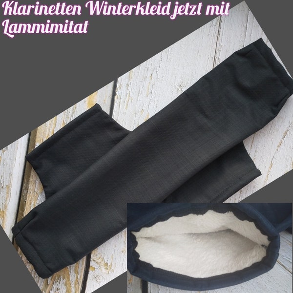 Klarinetten Wetterschutz gegen Regen, Schnee und Kälte, Musik, Winterkleid, Lammfellimitat