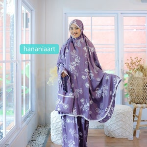 Elegance Tazbiya Caria Series Prayer Set Mukena, Women Prayer Set, Prayer Dress, Mukena, Prayer Set, Prayer clothes