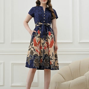 Timeless Beauty Nuansa Batik Dress, Batik Dress, Batik, Boho Dress, Bohemian Dress,  Ethnic Dress