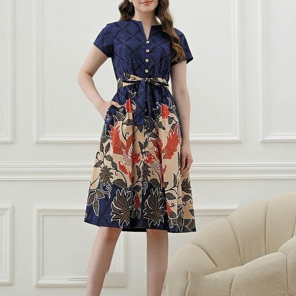 Timeless Beauty Nuansa Batik Dress, Batik Dress, Batik, Boho Dress, Bohemian Dress,  Ethnic Dress