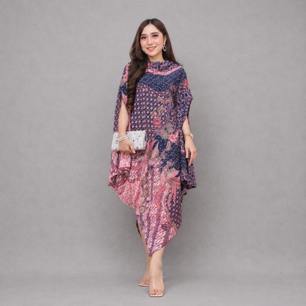 Kaftan Batik Neena By Dewo Batik Kleid, Frauen Kleid, Batik Kleid, Ethno Kleid