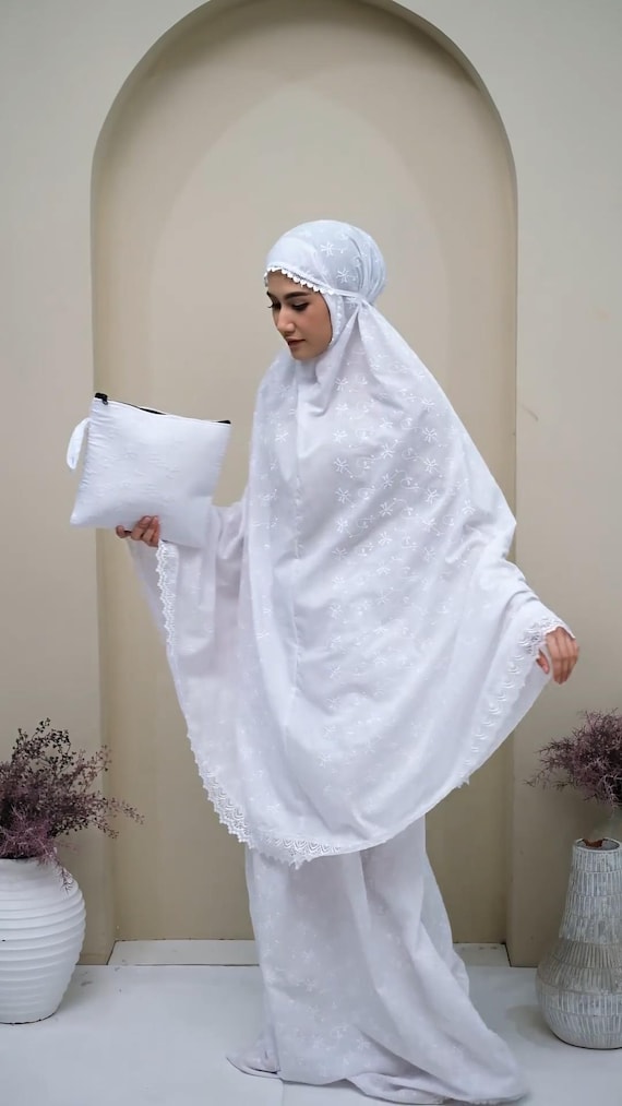 アスナ スタイリッシュなレース刺繍入りムケナ 大人女性用 祈りの 