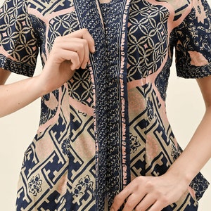 Chic Batik Blouse Nuansa Batik Kutubaru Style, Women Blouse, Readymade Blouse, Batik Blouse, Designer Blouse, Blouse For Women