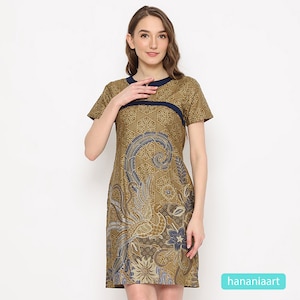 Ghea Gustav Elegance Hadinata Batik Dress for Women, Batik Dress, Boho Dress, Ethnic Dress, Midi Dress