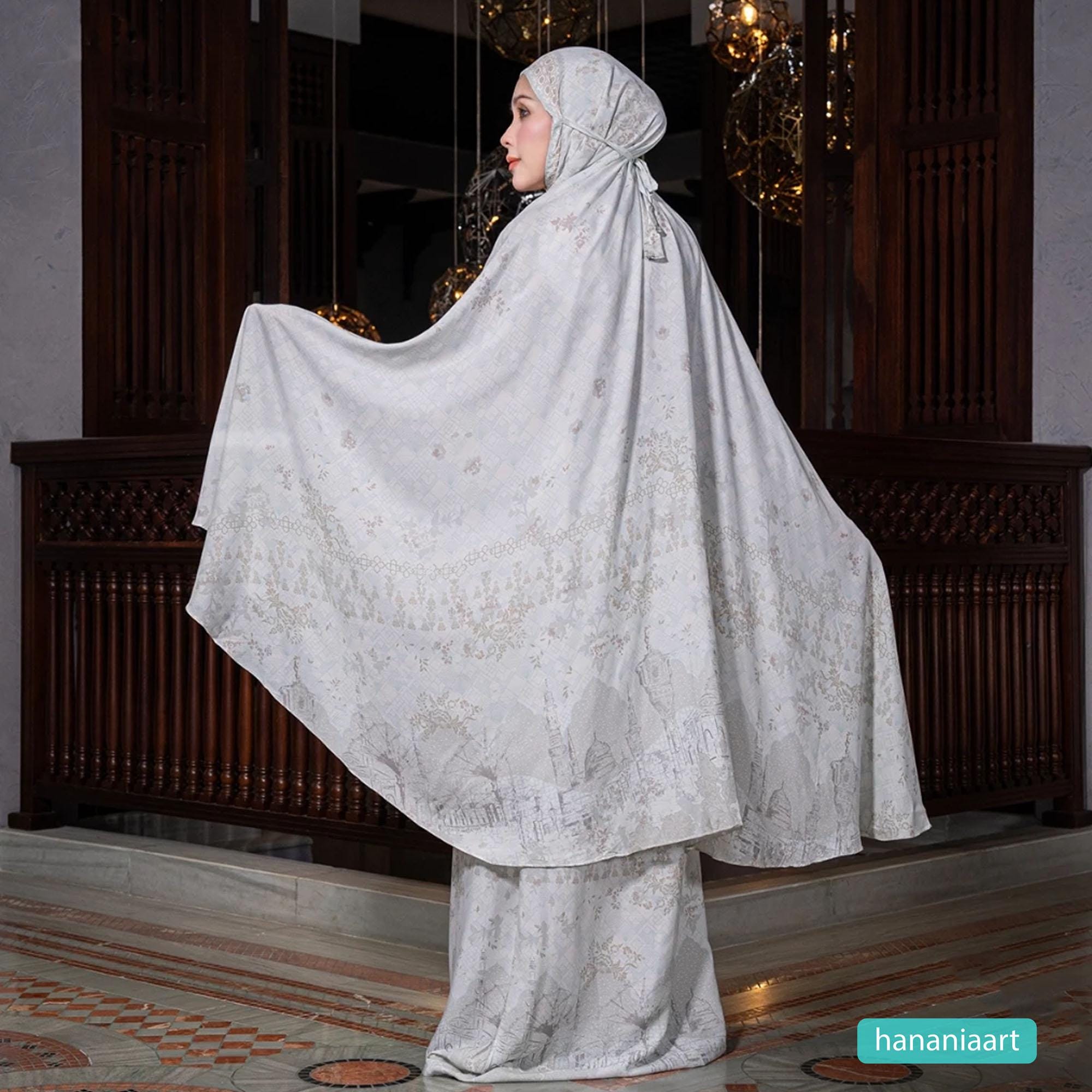 Elegance Tazbiya Syafea Series Prayer Set Mukena, Women Prayer