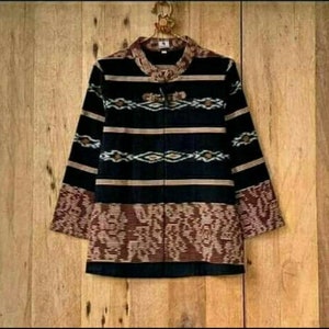 Blouse Tenun Ikat Troso, Women Blouse, Readymade Blouse, Batik Blouse, Designer Blouse, Blouse For Women