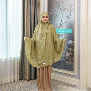 Elegance Tazbiya X Kemiso Narisha Series Prayer Set Mukena, Women Prayer Set, Prayer Dress, Mukena, Prayer Set, Prayer clothes