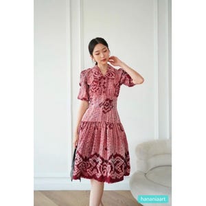 Orlla Dress Tenun Ikitenun, Batik Dress, Batik, Boho Dress, Bohemian Dress,  Ethnic Dress, Woven Dress