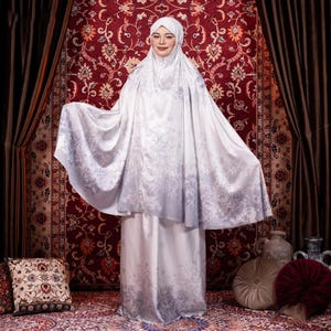 Elegance in Motion Tazbiya Fadila Series Prayer Dress Mukena, Women Prayer Set, Prayer Dress, Mukena, Prayer Set, Prayer clothes
