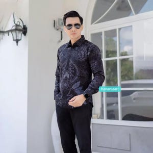 Sendang Brawijaya Long Sleeve Batik Shirt for Men, Men Batik, Men Batik Shirt, Men Shirt, Batik Shirts