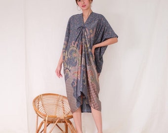 Hola Sateen Women's Kaftan Dress Kaftan Thania Series, Caftan Dress, Boho Dress, Bohemian Dress,  Ethnic Dress