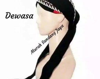 Jogja Blangkon White Strip with Tailed