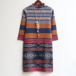 Women&#39;s Ethnic Woven Batik Dress Woven Clothes