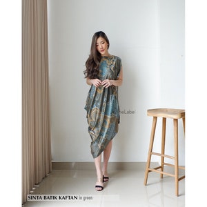 Sinta Batik Kaftan Jothelabel, Batik Dress, Batik, Boho Dress, Bohemian Dress,  Ethnic Dress