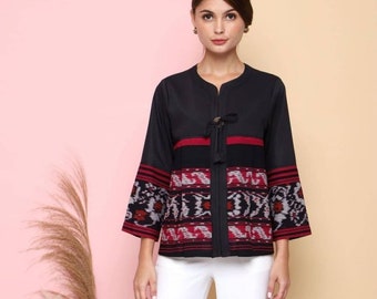 Women's Batik Blouse Ethnic Casual Woven Blouse, Women Blouse, Readymade Blouse, Batik Blouse, Designer Blouse, Blouse For Women