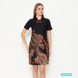 Elegance Unveiled Rania Raditya Superfine Batik Dress by Hadinata, Women Dress, Ethnic Dress, Batik Dress, Batik for Woman