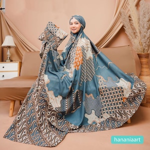 Zauberhafte Eleganz Al Hanan Mukena Ruffle Maheswari Serie, Gebetskleid, Mukena, Gebetsset, Gebetskleidung