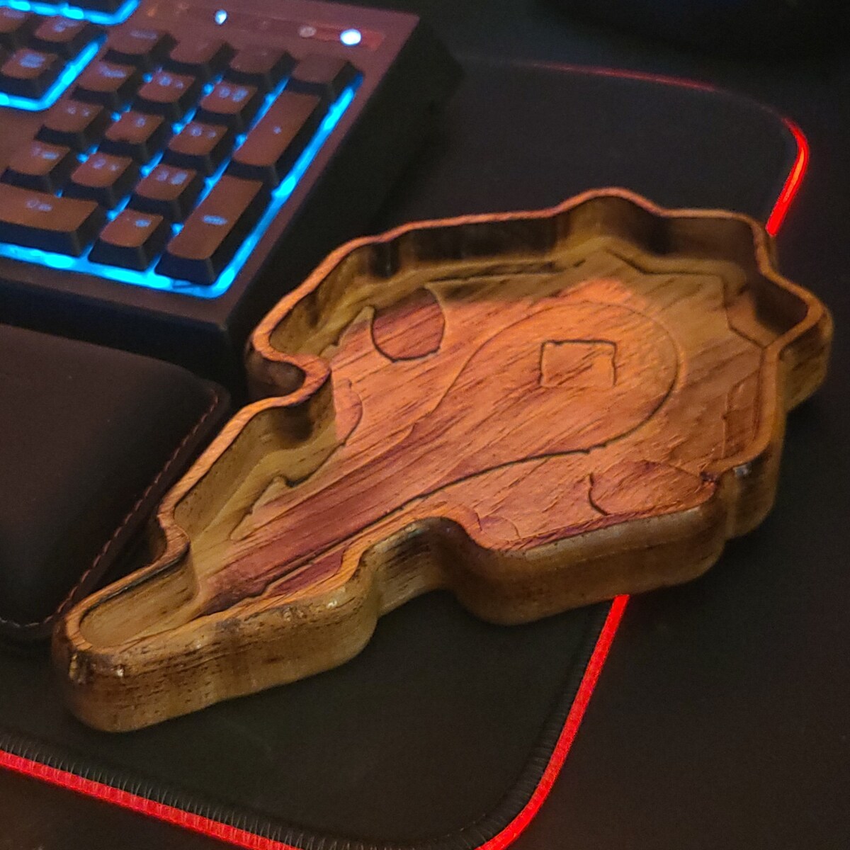 Torched Horde Wooden Catch-all Tray, EDC Key Tray, Desk Organizer - Etsy