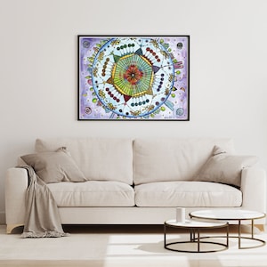 Mandala picture &quot;Atlantis&quot; for self-printing as a poster or canvas. DIY art for an inspirational home!