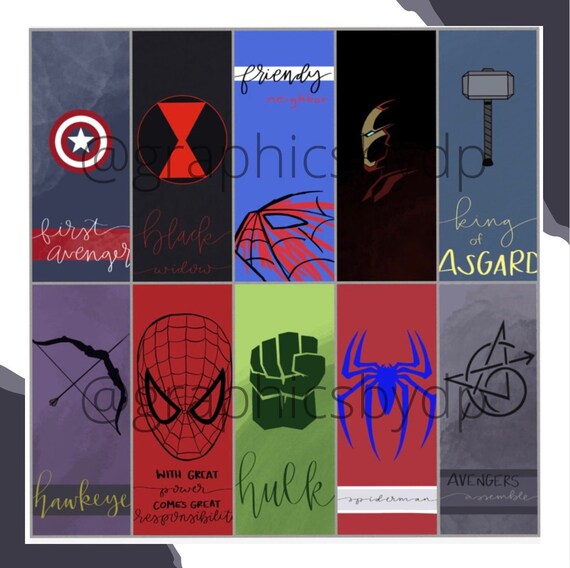 Minimalistic Simple Marvel Avengers Phone Wallpaper And Etsy