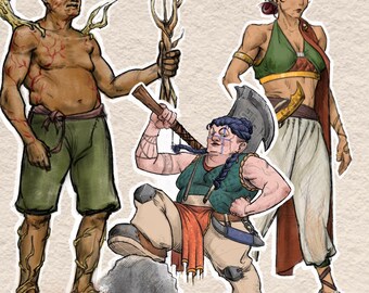 DnD-personageontwerp | Full-body GEEN AI