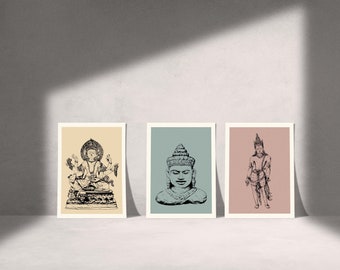 Buddhistisches Postkarten Set