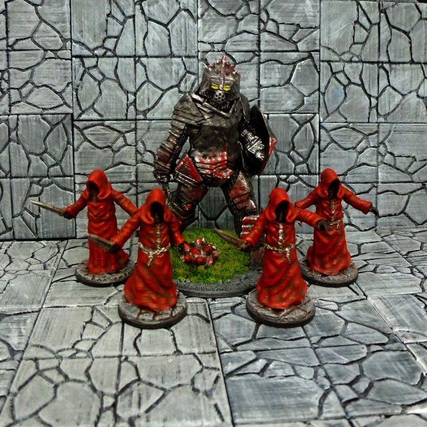 Lord Icos Chaos Demon Miniature Fantasy Wargames Boss Soulslike DnD 28mm 32mm Miniature RPG Unpainted OR Painted